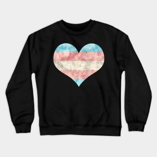 Trans Pride Heart - Watercolor Crewneck Sweatshirt